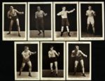 1910s Boxing Postcard Collection - Lot of 7