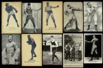 1910's-70's Boxing Postcard & Tobacco Card Collection - Lot of 32