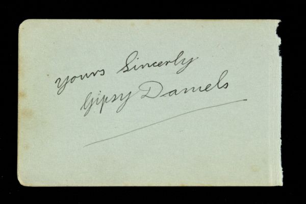 1920s Gipsy Daniels Welsh Light Heavyweight Champion Signed Cut 