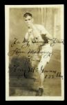 1920s Terry McGowan Signed & Inscribed Postcard 