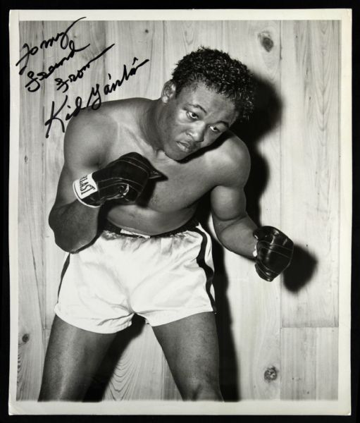 1950s-90s Kid Gavilan Welterweight Champion Signed Photo Collection - Lot of 4 (JSA)
