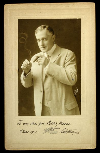 1911 Robert Hilliard Signed 7" x 11" Cabinet Photo 