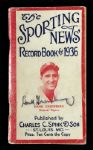 1936 Hank Greenberg Detroit Tigers Signed Sporting News Record Book (JSA)