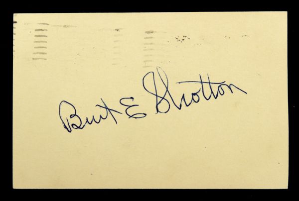 1950s Burt Shotton St. Louis Browns/Cardinals Brooklyn Dodgers Signed 3" x 5" Postcard (JSA)