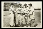 1946-48 Harry Taylor Joe Hatten Hank Behrman Brooklyn Dodgers Signed 3.5" x 5.5" Postcard (JSA)
