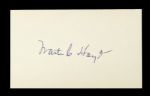 1950s Waite Hoyt Brooklyn Dodgers Signed 3" x 5" Index Card (JSA)