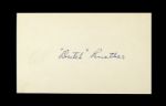 1950s Dutch Ruether Brooklyn Robins Signed 3" x 5" Index Card (JSA)