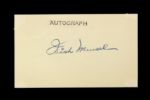 1950s Irish Meusel Brooklyn Robins Signed 3" x 5" Index Card (JSA)