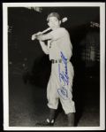 1950s Carl Furillo Brooklyn Dodgers Signed 8" x 10" Photo (JSA) 