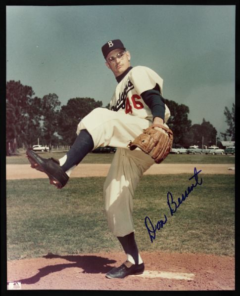 1989-90 Don Bessent Brooklyn/Los Angeles Dodgers Signed 8" x 10" Photo (JSA)
