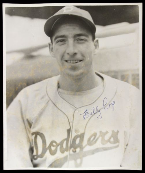 1948-54 Billy Cox Brooklyn Dodgers Signed 8" x 10" Photo (JSA)