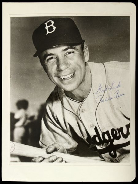 1950s Pee Wee Reese Brooklyn Dodgers Signed 8" x 10" Mounted Photo (JSA)
