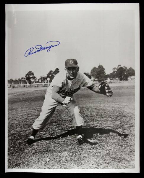 1970s Russ Meyer Brooklyn Dodgers Signed 8" x 10" Photo (JSA)