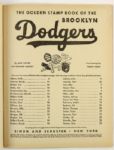 1955 Brooklyn Dodgers Golden Stamp Book w/ 32 Unused Stamps Including Jackie Robinson, Roy Campanella, Sandy Koufax & More