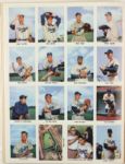 1955 Brooklyn Dodgers Golden Stamp Book w/ 32 Unused Stamps Including Jackie Robinson, Roy Campanella, Sandy Koufax & More