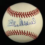 1989-93 Stan Musial St. Louis Cardinals Single Signed ONL White Baseball (JSA)