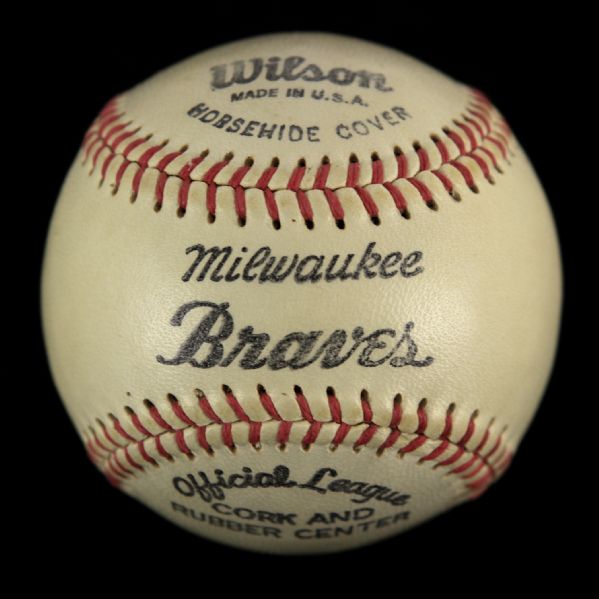 1953-65 Milwaukee Braves Wilson Official League Baseball