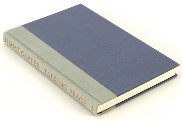 1993 Jimmy Carter 39th President Signed Talking Peace Hardcover Book (JSA)