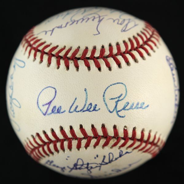 1989-93 Brooklyn Dodgers Multi-Signed ONL White Baseball w/ 10 Signatures Including Pee Wee Reese, Duke Snider, Don Newcombe & More (JSA)