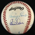 1989-93 Brooklyn Dodgers Multi-Signed ONL White Baseball w/ 10 Signatures Including Pee Wee Reese, Duke Snider, Don Newcombe & More (JSA)