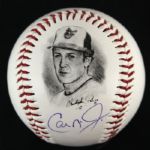 1995 Cal Ripken Jr. Baltimore Orioles Single Signed FotoBall (JSA)