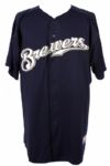 2006 Brian Dallimore Milwaukee Brewers Spring Training Jersey (MEARS LOA)