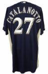 2009 Frank Catalanotto Milwaukee Brewers Batting Practice Jersey (MEARS LOA/MLB Hologram) 