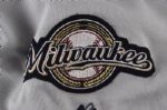 2001 Everett Stull Milwaukee Brewers Team Issued Road Jersey w/ 1 Year Home to Heroes Patch (MEARS LOA)