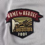 2001 Everett Stull Milwaukee Brewers Team Issued Road Jersey w/ 1 Year Home to Heroes Patch (MEARS LOA)