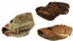 1950s-80s Store Model Glove Collection - Lot of 3 w/ Mike Hegan Signed First Basemans Mitt (JSA)