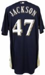 2008 Zach Jackson Milwaukee Brewers Batting Practice Jersey (MEARS LOA/MLB Hologram)