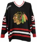 1999-2000 Jamie Allison Chicago Blackhawks Game Worn Alternate Jersey (MEARS LOA)