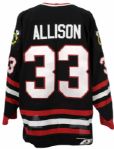 1999-2000 Jamie Allison Chicago Blackhawks Game Worn Alternate Jersey (MEARS LOA)