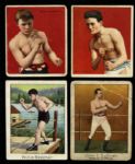 1910 Mecca Cigarettes T220 & T218 Boxing Tobacco Card Collection - Lot of 4 