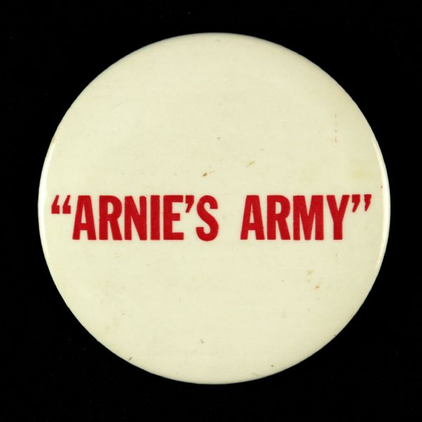 1960s Arnold Palmer Arnies Army 3" Pinback Button