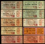 1930-44 Boxing Ticket Collection - Lot of 17 w/ Primo Carnera, Kid Chocolate, Tiger Fox & More
