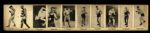 1920s Uncut Boxing Card Sheet w/ 10 Cards Including Jack Johnson, Kid Williams, Young Corbett & More