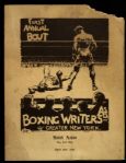 1926 First Annual Bout Boxing Writers of Greater New York Fight Program