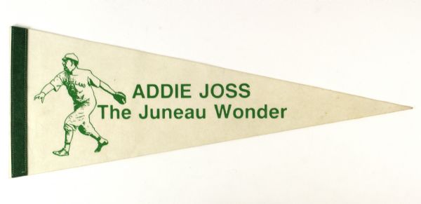 1986 Addie Joss The Juneau Wonder 24" Extremely Rare Pennant from One Time Only Event