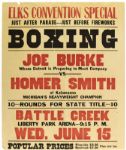 1916-1923 Lot of five vintage boxing fight advertisements (three broadsides and two posters)