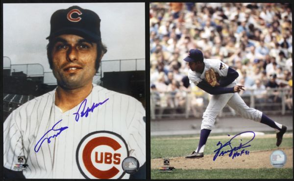 2000s Ferguson Jenkins Ryne Sandberg Ron Kittle Milt Pappas Signed 8" x 10" Photo Collection - Lot of 5 (JSA)
