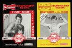 Lot of 136 vintage boxing programs from 1922-2006