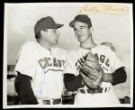 1953 Phil Cavarretta Bubba Church Chicago Cubs Signed 8" x 10" Original Photo (JSA)