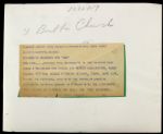 1953 Phil Cavarretta Bubba Church Chicago Cubs Signed 8 x 10 Original Photo (JSA)
