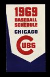 1969 Chicago Cubs 3" x 5" Old Style Pocket Schedule 