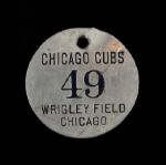 1951-53 Charlie Root Chicago Cubs Luggage Tag