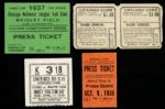 1936-39 Chicago Cubs Chicago White Sox Chicago Championship Series Ticket Stub Collection - Lot of 5