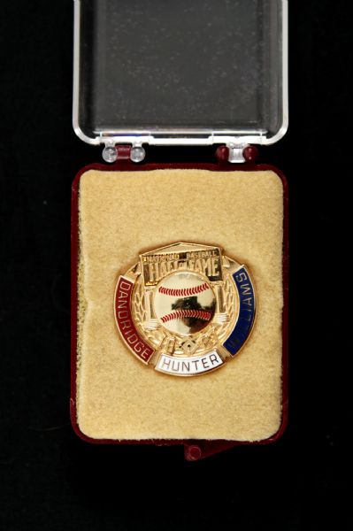 1987 Billy Williams Catfish Hunter Ray Dandridge Hall of Fame Induction Button