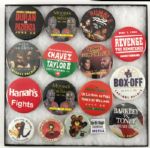 1983-2005 109 Piece Boxing Pin Collection Mike Tyson Evander Holyfield Joe Louis