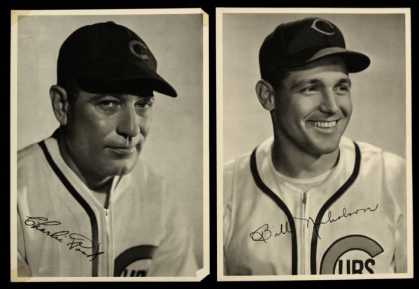 1941 Chicago Cubs Facsimile Signed 6.5" x 9" Photo Collection - Lot of 19